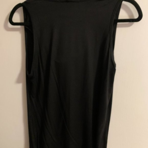 NWOT Renee C Sleeveless Cowl Neck Top in Black, Size Medium - Picture 6 of 6
